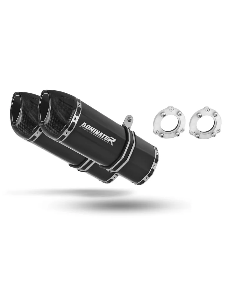 Silencieux bolt-on Dominator HP1 Noir pour Suzuki SV 1000 S (2003-2007)