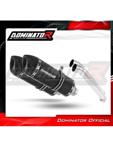 Silencieux slip-on Dominator HP1 Noir pour Suzuki DL 1000 V Strom (2002-2011)