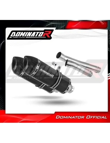 Silencieux slip-on Dominator HP1 Noir pour MuZ MZ 1000 S (2004-2007)
