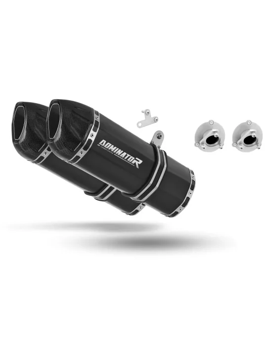 Silencieux bolt-on Dominator HP1 Noir pour KTM 690 SM Supermoto, vue 1