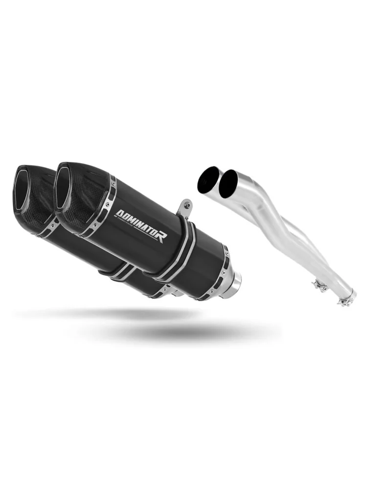 Silencieux slip-on Dominator HP1 Noir pour Kawasaki ZZR 1400 (2006-2011)
