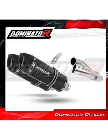 Silencieux slip-on Dominator HP1 Noir pour Kawasaki Z1000SX (2010-2013)