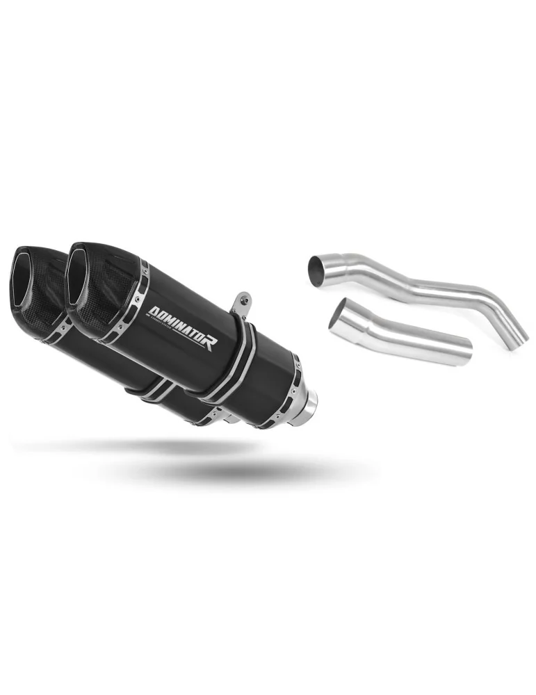 Silencieux slip-on Dominator HP1 Noir pour Kawasaki Z1000 (2007-2009)