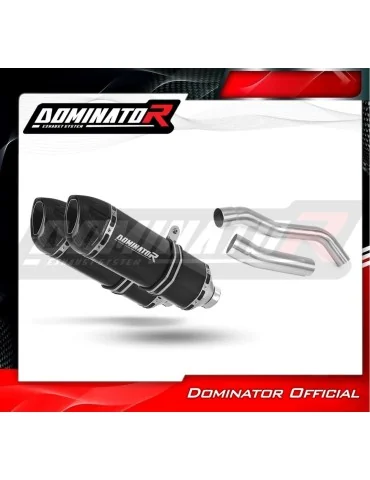 Silencieux slip-on Dominator HP1 Noir pour Kawasaki Z1000 (2007-2009)