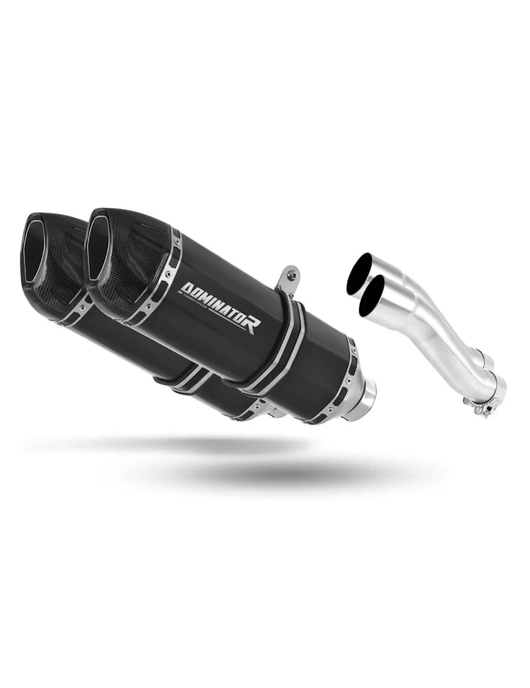Silencieux slip-on Dominator HP1 Noir pour Kawasaki GPZ 500 (1987-2003)