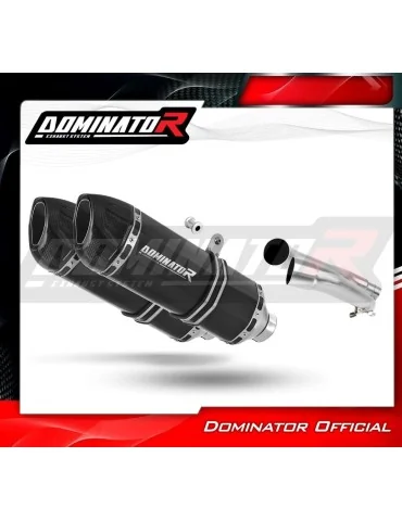 Silencieux slip-on Dominator HP1 Noir pour Honda CBF 1000 (2006-2009)