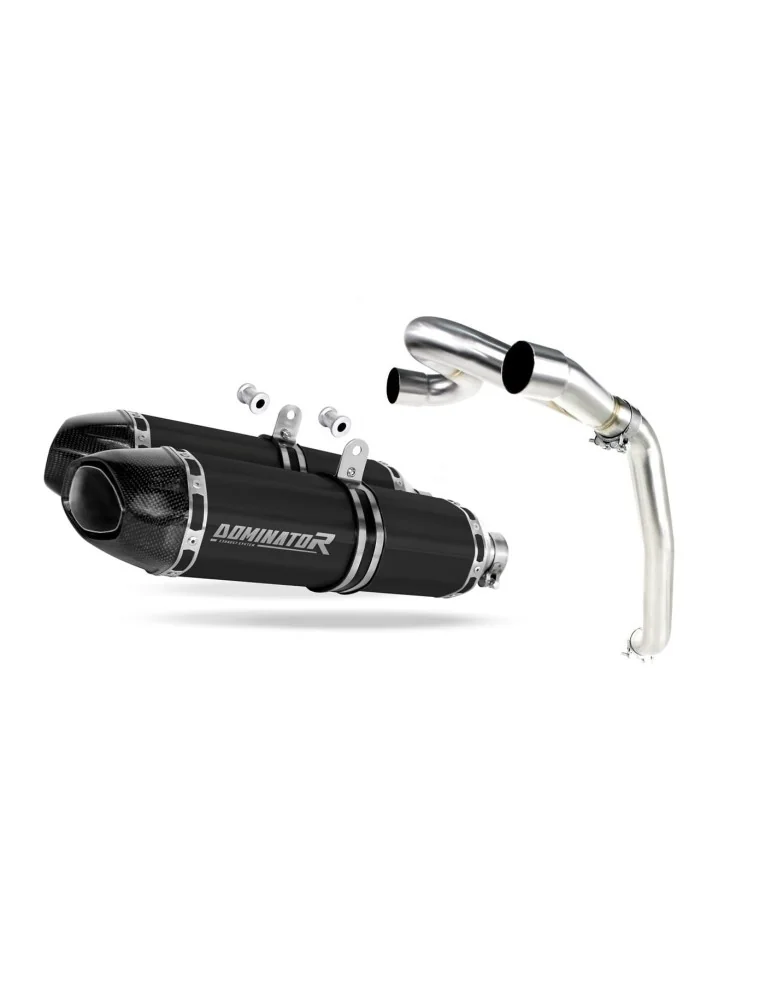 Silencieux slip-on Dominator HP1 Noir pour Honda VFR 800 V TEC (2002-2013)