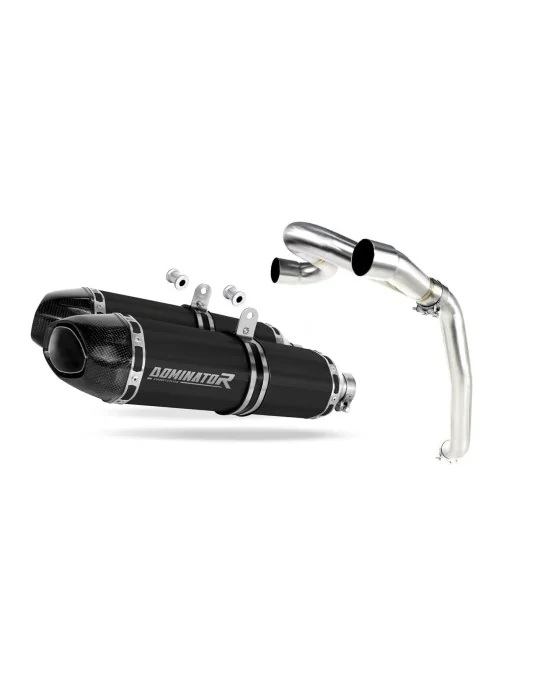 Silencieux slip-on Dominator HP1 Noir pour Honda VFR 800 V TEC 2002-2013, vue 1