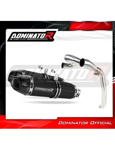 Silencieux slip-on Dominator HP1 Noir pour Honda VFR 800 V TEC (2002-2013)