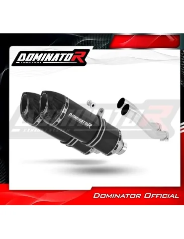 Silencieux slip-on Dominator HP1 Noir pour Honda CB 750 Seven Fifty (1992-2003)