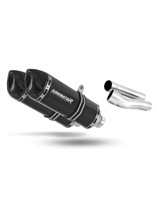 Silencieux slip-on Dominator HP1 Noir pour Ducati Monster 1000 2003-2005, vue 1