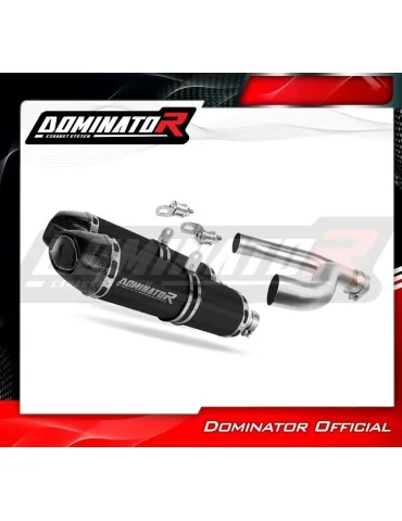 Silencieux slip-on Dominator HP1 Noir pour Aprilia Dorsoduro 900 (2017-2020)