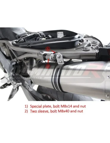 Silencieux slip-on Dominator HP1 Noir pour Aprilia Shiver 900 (2017-2019)
