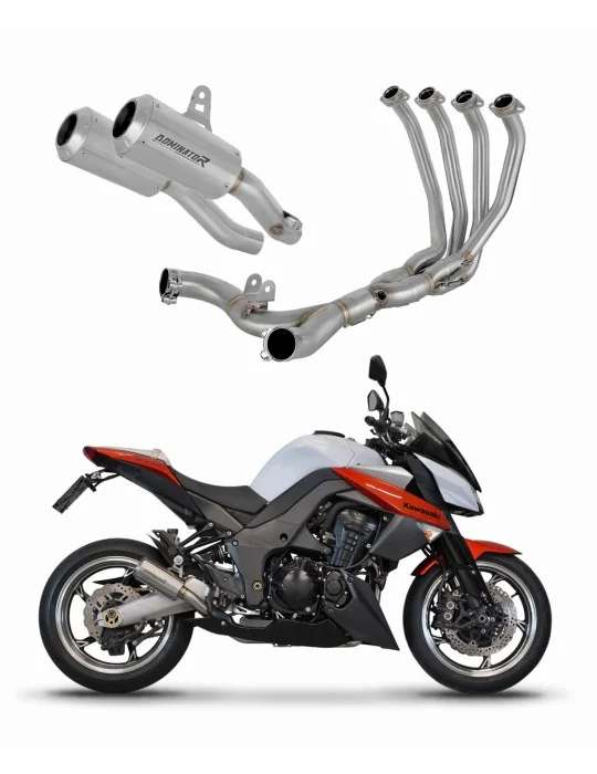 Ligne d'échappement complète inox Dominator GPS pour Kawasaki Z1000 2017-2020, vue 1