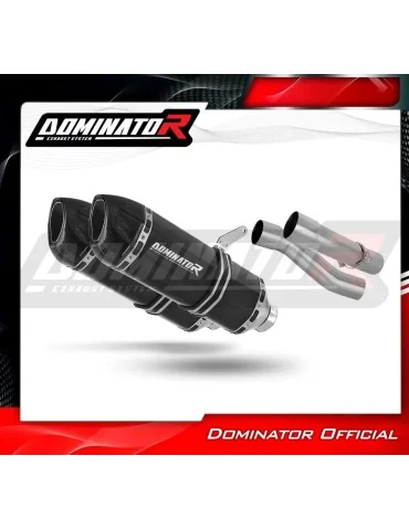 Silencieux slip-on Dominator HP1 Noir pour Kawasaki Z1000 (2014-2016)