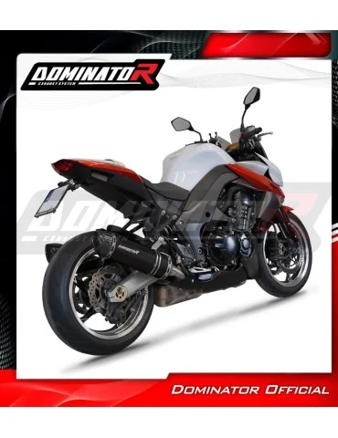 Silencieux slip-on Dominator HP1 Noir pour Kawasaki Z1000 (2014-2016)