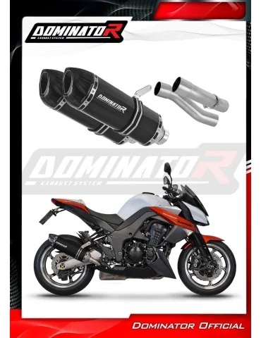 Silencieux slip-on Dominator HP1 Noir pour Kawasaki Z1000 (2010-2013)