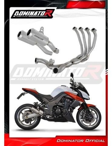 Ligne d'échappement complète inox Dominator GPS pour Kawasaki Z1000 (2010-2013)
