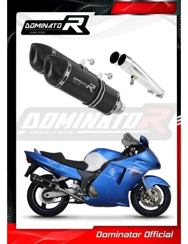 Silencieux slip-on Dominator HP1 Noir pour Honda CBR 1100 XX (1996-2006)