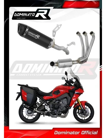 Ligne d'échappement complète inox Dominator HP6 Noir EX pour Yamaha Tracer 9 / GT (2021-2024)