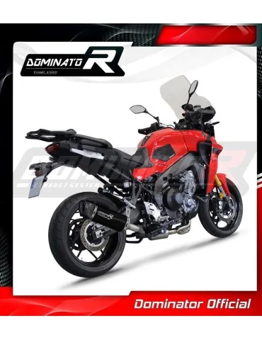 Ligne d'échappement complète inox Dominator HP6 Noir EX pour Yamaha Tracer 9 / GT (2021-2024)