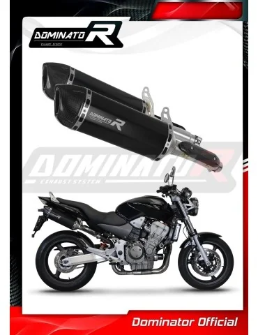 Silencieux slip-on Dominator HP1 Noir pour Honda CB 900F Hornet (2002-2007)