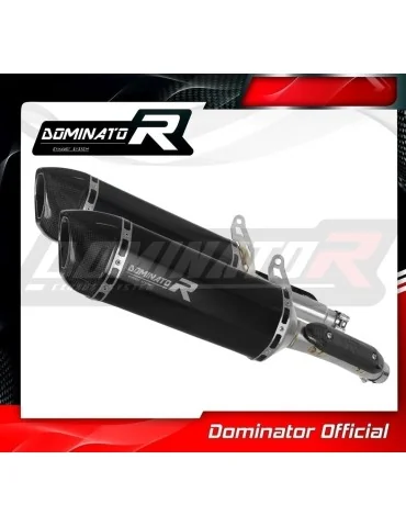 Silencieux slip-on Dominator HP1 Noir pour Honda CB 900F Hornet (2002-2007)
