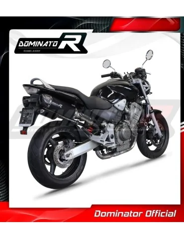 Silencieux slip-on Dominator HP1 Noir pour Honda CB 900F Hornet (2002-2007)