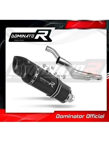 Silencieux slip-on Dominator HP1 Noir pour Yamaha TDM 850 (1991-1995)