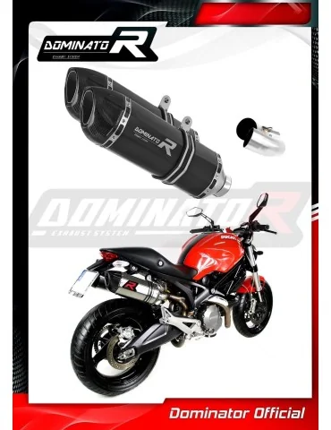 Silencieux slip-on Dominator HP1 Noir pour Ducati Monster 696 (2008-2014)