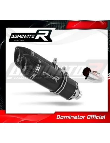 Silencieux slip-on Dominator HP1 Noir pour Ducati Monster 696 (2008-2014)