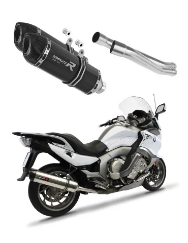 Silencieux slip-on Dominator HP1 Noir pour BMW K1600 GT GTL (2011-2023)