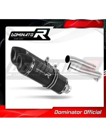 Silencieux slip-on Dominator HP1 Noir pour Aprilia Tuono 1000 R (2006-2010)
