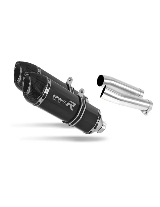 Silencieux slip-on Dominator HP1 Noir pour Aprilia RSV 1000 R 2004-2009, vue 1