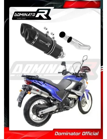 Silencieux slip-on Dominator HP1 Noir pour Aprilia Pegaso 650 (2001-2004)