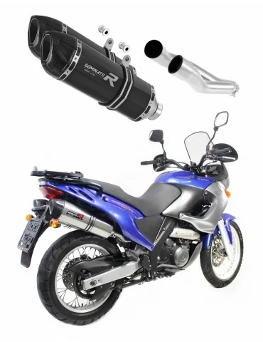 Silencieux slip-on Dominator HP1 Noir pour Aprilia Pegaso 650 (1997-2000)