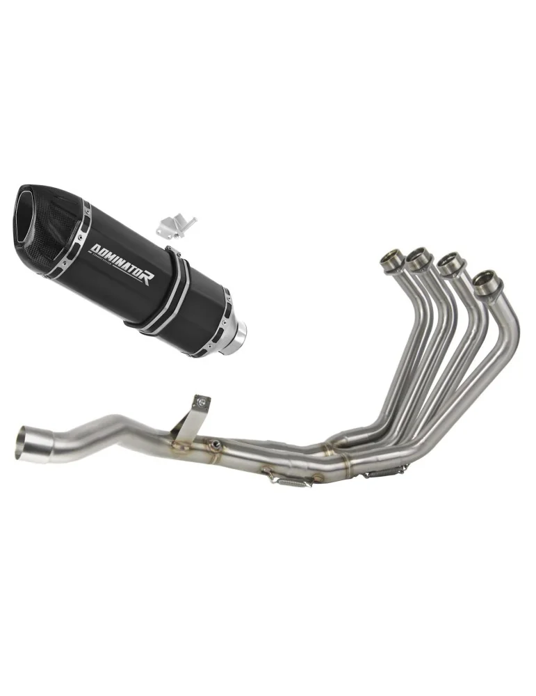 Ligne d'échappement complète inox Dominator HP1 Noir pour Yamaha XJ 6N / S / F (2009-2016)