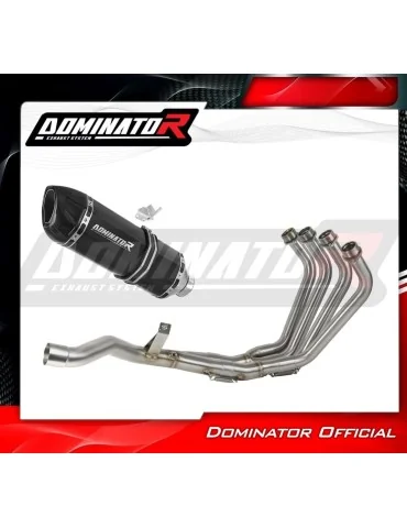 Ligne d'échappement complète inox Dominator HP1 Noir pour Yamaha XJ 6N / S / F (2009-2016)