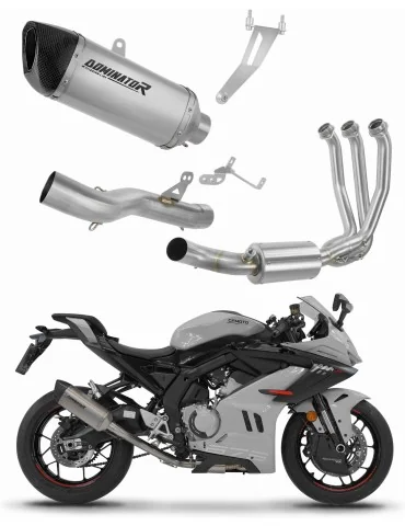 Ligne d'échappement complète Dominator HP6 Titane pour CF Moto 675 SR-R (2024-2026)