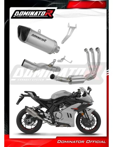 Ligne d'échappement complète Dominator HP6 Titane pour CF Moto 675 SR-R (2024-2026)