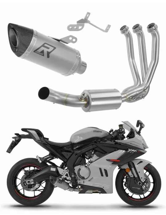 Ligne d'échappement complète Dominator HP8 Titane pour CF Moto 675 SR-R 2024-2026, vue 1