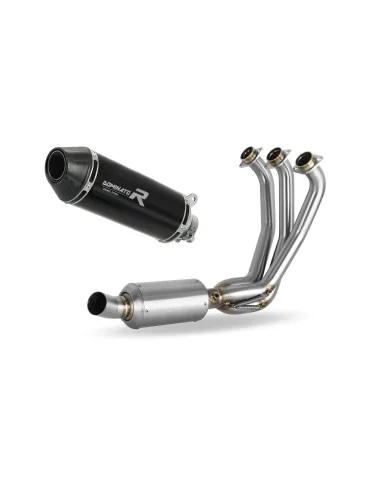 Ligne d'échappement complète inox Dominator HP3 Noir pour Yamaha XSR 900 Low Level EX (2022-2023)