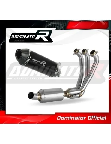 Ligne d'échappement complète inox Dominator HP3 Noir pour Yamaha XSR 900 Low Level EX (2022-2023)