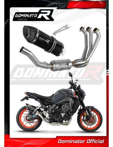 Ligne d'échappement complète inox Dominator HP5 Noir pour Yamaha MT 09 EX (2021-2023)