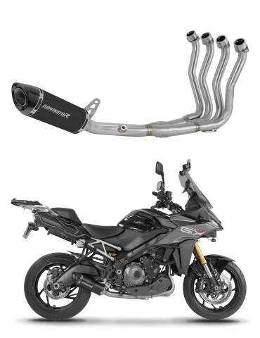 Ligne d'échappement complète inox Dominator HP8 Noir pour Suzuki GSX-S 1000 GX (2025-2026)