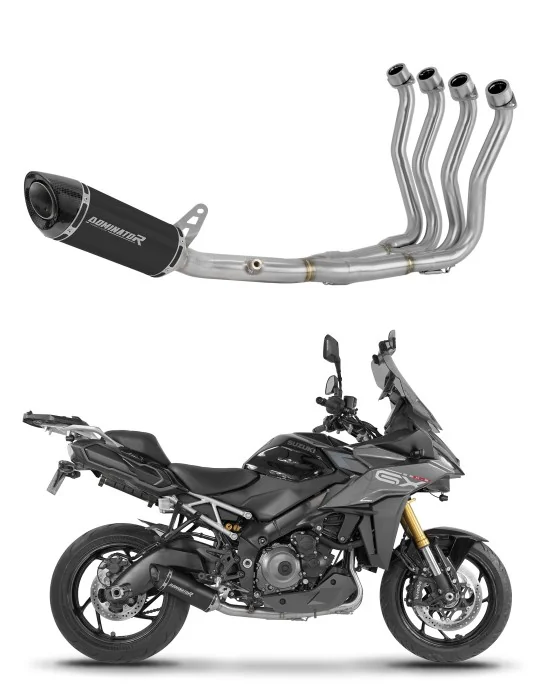 Ligne d'échappement complète inox Dominator HP8 Noir pour Suzuki GSX-S 1000 GX 2025-2026, vue 1