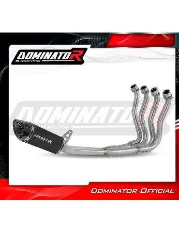 Ligne d'échappement complète inox Dominator HP8 Noir pour Suzuki GSX-S 1000 / 1000 GT / 950 (2021-2024)