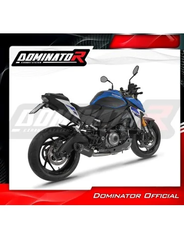 Ligne d'échappement complète inox Dominator HP8 Noir pour Suzuki GSX-S 1000 / 1000 GT / 950 (2021-2024)