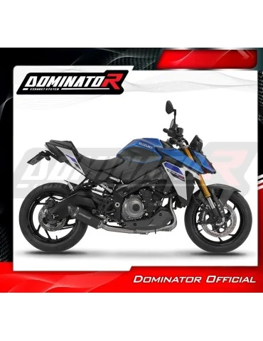 Ligne d'échappement complète inox Dominator HP8 Noir pour Suzuki GSX-S 1000 / 1000 GT / 950 (2021-2024)