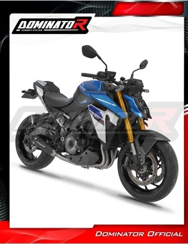 Ligne d'échappement complète inox Dominator HP8 Noir pour Suzuki GSX-S 1000 / 1000 GT / 950 (2021-2024)